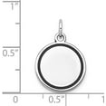 thumbnail image 4 of Solid 14k White Gold w/Enamel .027 Gauge Circular Engravable Disc - 21.13mm, 4 of 6