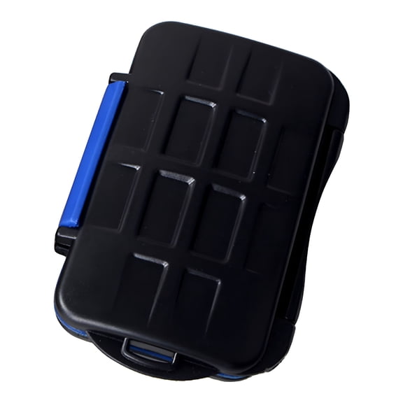 GJX Professional Waterproof SD SDHC SDXC TF Memory Card Holder Protective Case for 12SD and 12 Cards