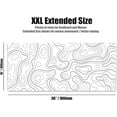 thumbnail image 2 of Keyboards XXL Topographic Mouse Pad - Large White Gaming Mousepad - Desk Mat for Keyboard and Mouse - Thick Artisan Mouse Pad for Desk (White Topographic), 2 of 3