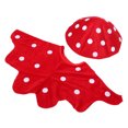 thumbnail image 3 of Boina de hongo rojo, gorro de peluche con lunares, bonito accesorio de cosplay para actuaciones escénicas y celebraciones, accesorio para Halloween, Navidad y fiestas, 3 of 7