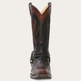 thumbnail image 3 of Men's Stetson Biker Outlaw Eagle Boots Square Rocker Toe Handcrafted Black Brown, 3 of 5