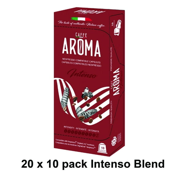 200-pack - Caffé Aroma capsules (compatible with Nespresso® Machines) - Espresso Intenso