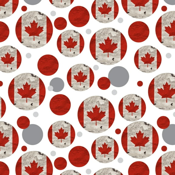 Rustic Distressed Canada Flag on Wood Premium Gift Wrap Wrapping Paper Roll
