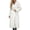 C-White276, variant on Winter Coats For Women Trench Coat Thick Fuzzy Lining Notched Lapel Belted Mid-Calf Jacket With Pockets Casual Wear Versatile Outerwear