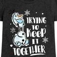 thumbnail image 3 of Frozen 2 - Trying To Keep It Together - Toddler And Youth Girls Short Sleeve Graphic T-Shirt, 3 of 5