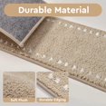 thumbnail image 2 of Peldaños antideslizantes tchdio 15 piezas, alfombra suave, 20 x 76 cm, beige, 2 of 7