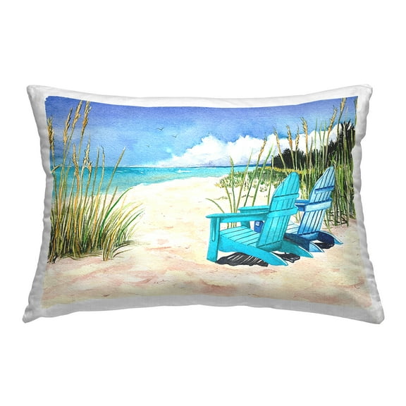 Stupell Industries Summer Beach Reeds Decorative Printed Throw Pillow Design by Christine Reichow