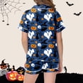 thumbnail image 5 of bravefron Girls Halloween Outfits set 2 Piece Set Short Sleeve Pumpkin Printed Casual Comfortable Elastic Waist Toddler Kids Clothes, 5 of 5