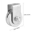 thumbnail image 2 of Qumonin 2pcs Single Block Pulley Steel Pulley Hoist Lifting Pulley Single Pulley Rope Pulley, 2 of 6
