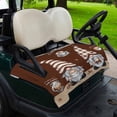 thumbnail image 2 of Golf Cart Seat Covers for 2 Seater, Coffee Gnomes Soft Microfiber Cart Seat Towel Blanket, Coffee Beans Cups Brown Absorbent Breathable Non Slip Bench Seats Protector for Golf Course 51"x31", 2 of 9