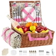 thumbnail image 1 of Juego de Cesta de Picnic YPshuye para 4 Personas con Bolsa Aislante y Tapete, 1 of 8