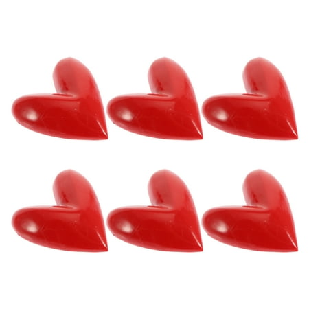

HOMEMAXS 6Pcs Adorable Loving Heart Fridge Magnet Valentine s Day Heart-shaped Fridge Magnet