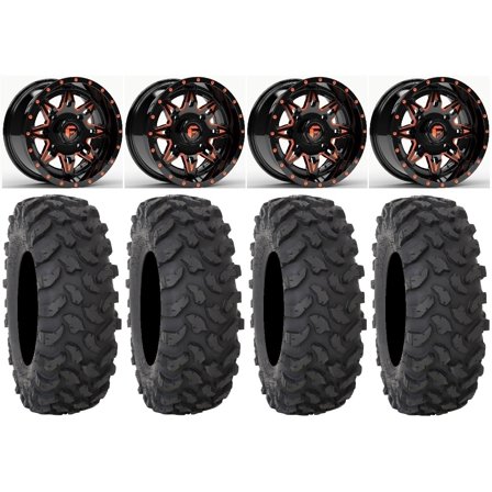 Fuel Lethal Orange 14" Wheels 27" XTR370 Tires Polaris RZR XP 1000 / PRO XP / Ranger XP 900/1000