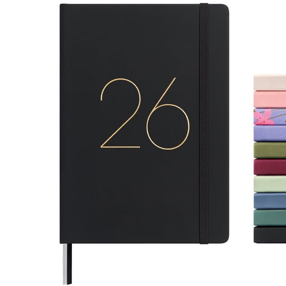 &And Per Se 2026 Academic Planner Weekly & Monthly, 15 Month Planner July 2026 – June 2027, A5 Hardcover Planner with Tabs, 100 GSM Thick Paper, Student Planner for School Work(Black)