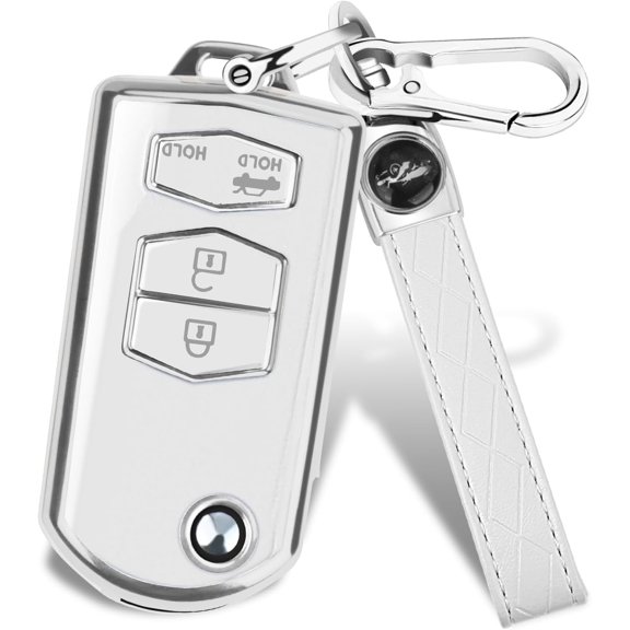 Key Fob Cover Compatible with Fit for Mazda 3 6 8 CX-3 CX-5 CX-7 CX-9 Miata MX-5 RX-8 Keychain Case Holder Protector