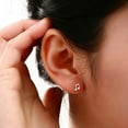 thumbnail image 5 of Ayyufe Women Tiny Asymmetry Musical Note Ear Stud Earrings Charms, 5 of 5