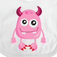 thumbnail image 4 of Inktastic Cute Monster, Pink Monster, Funny Monster, Horns Boys or Girls Baby Bib, 4 of 4