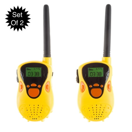 Kids Walkie Talkie Set- 2-Pack Indoor Outdoor Toy for Boys and Girls- Battery Operated and Easy to Use- Great for Fun Pretend Play by Hey! Play!
