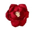 thumbnail image 1 of Nvzi 10 piezas de flores de papel crepé de 8 pulgadas para decoración de pared,baby shower, fiesta de cumpleaños,decoración de pared de guardería, rojo, 1 of 4