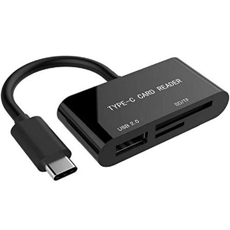 Apple Camera Connection Kit Usb SD Card Reader, 3 in 1 USB C to USB Camera Connection Kit SD/Micro SD Card Reader, USB C to USB2.0 Female OTG Adapter for Pro 11