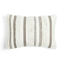 Bria Stripe Decorative Pillow Cover Neutral Single 13X20
