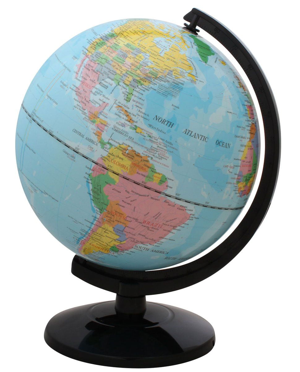 Details about   Rotating Earth Globe World Map Rotating Geography Kids Educational Globe Desk 