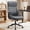 Gray, variant on COOLHUT Office Chair, PU Leather Executive Desk Chair with Reclining Function, Hight Back Computer Chair with Padded Armrests and Lumbar Support, Brown