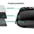 thumbnail image 4 of YFYANG 14 inch Universal Laptop Bag Oxford Cloth Laptop Sleeve, Multi-functional Floral Art Patterns Notebook Computer Messenger Bag Handbag, 4 of 8