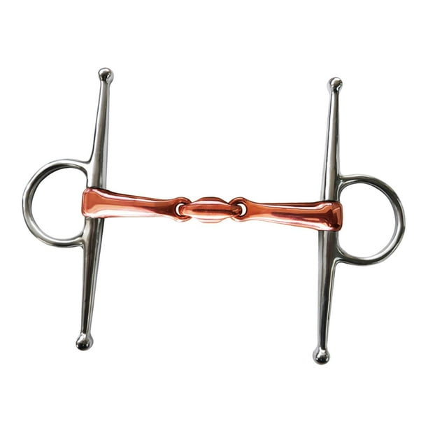 Broca de caballo, filete de boca de caballo, broca de entrenamiento para masticar caballos, broca en miniatura, filete de media mejilla para equipo de