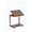 Walnut, variant on Muwuele C Shaped End Table with Wheels, Rolling Couch Side Table with Adjustable Lift Top, Storage Shelves and Fabric Pocket for Living Room Bedroom, Walnut, 23.6 in Wide