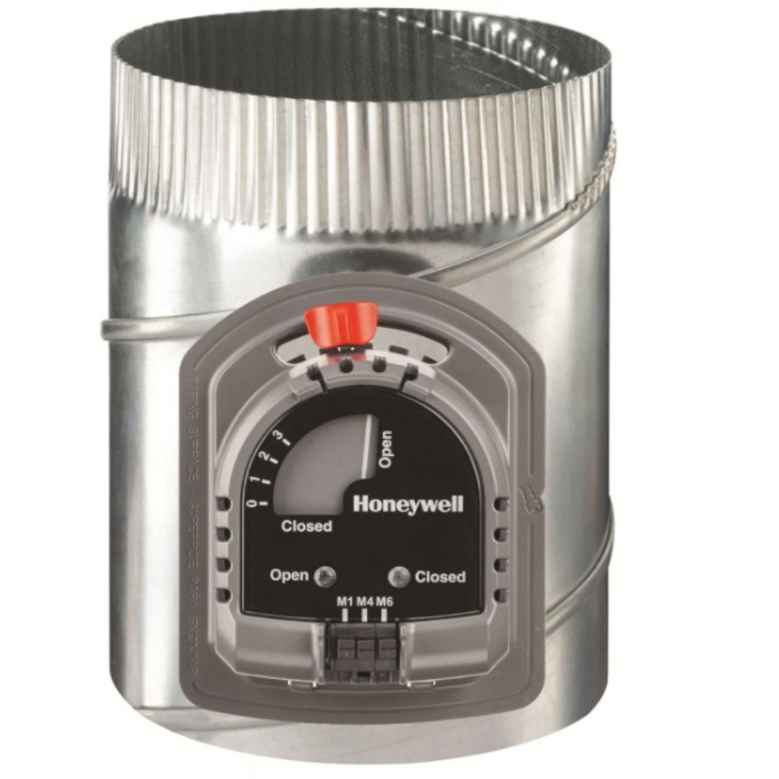 Honeywell Home Round Damper,Gr/Rd/Steel,6 in. Dia. EARD6TZ