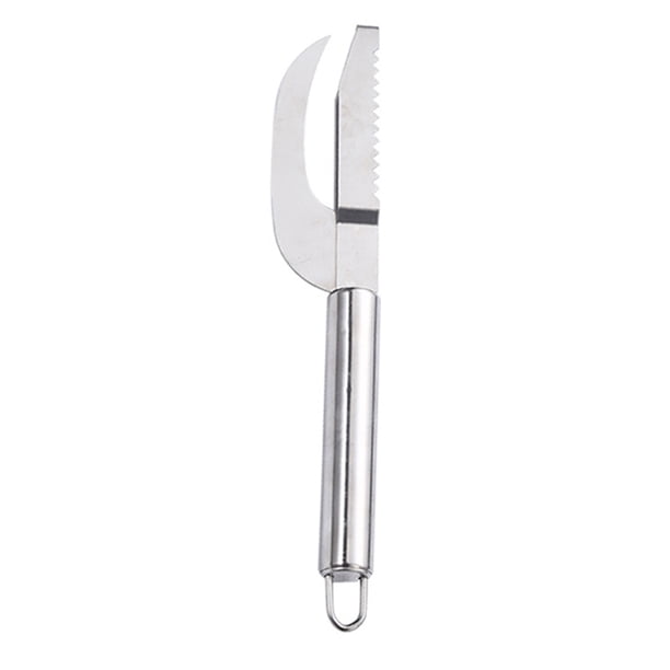Bearachild Removedor de escamas de pescado portátil de acero inoxidable, raspador de eliminación de escamas, herramienta de limpieza de raspado Cocina y Comedor Tipo 4