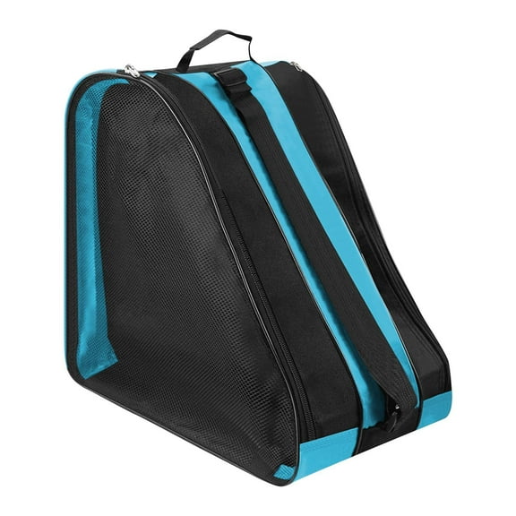 Skate Bag for Roller/Ice/Quad/Figure Skates - Nylon, Rainproof Breathable, Foldable, 2 Carry Ways (Handheld/Shoulder), for Kids/Adults
