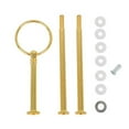 thumbnail image 4 of 3 Tier Cake Cupcake Plate Stand Fitting Handle Rod For Home Wedding Party Diy Gold YIWEI, 4 of 9
