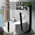 thumbnail image 2 of Dsscvnef Line Toilet Paper Rack Storage Wall Mount Metal Toilet Paper Storage Rack Dish Dryer Mats Rolling Storage Rack, 2 of 8