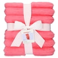 thumbnail image 4 of Mainstays Kids Soft Channel Pink Faux Fur Throw, 50" x 60", 4 of 6
