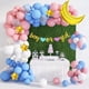 thumbnail image 1 of Decoraciones de revelación de género: kit de arco de guirnalda de globos rosa y azul con globo de confeti de luna y estrellas de lámina dorada de 36', pancarta de revelación de género para revela, 1 of 5