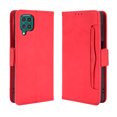thumbnail image 1 of Case for Samsung Galaxy M62 Cover Adjustable Detachable Card Holder Magnetic closure Leather Wallet Case - Red, 1 of 5