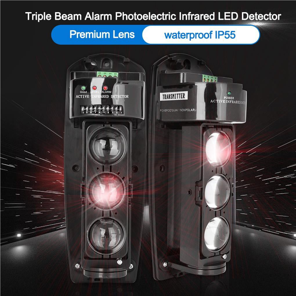Triple Beam Alarm Photoelectric Infrared LED Detector Security System  ABE-250