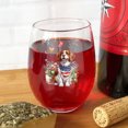 thumbnail image 4 of Brittany Spaniel Celebrates Spring and Enjoys a Happy Easter 15oz Stemless Wine Glass Mug Brittany Dog Lover Gifts Idea Wine Glasses Cup - 02001, 4 of 5