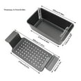 thumbnail image 4 of Meatloaf Pan Premium Non-Stick Bakeware Even Heat Distribution 12 X 6 X 3 Inches Thick Carbon Steel Non-Stick Coating For Oven Baked Breads, 4 of 10