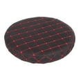 thumbnail image 1 of GROWTH TANK Housse Élastique Ronde pour Tabouret de Bar Coussin de Chaise Housse de Protection -Noir Grille Noire (Rouge)-35cm, 1 of 4