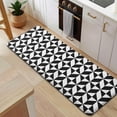 thumbnail image 5 of Black White Geometric Checkered Pattern Kitchen Rug Mat,Kitchen Runner Rugs Non Skid Washable,Decorative Kitchen Floor Mats for Kitchen,Sink,Laundry,17"x47.2", 5 of 7