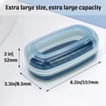 thumbnail image 4 of Travel Soap Case for Two Bars, Leak Proof Shampoo Bar Holder Compatible with Kitsch Bars, Soap Container with Drainage Layer for Bathroom, Camping, and Gym, Easy to Clean (Black), 4 of 7