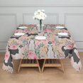 thumbnail image 3 of Husky Dog Flower Floral Square Tablecloth,Waterproof Square Table Cover,Wipeable Spillproof Washable Table Cover for Home Kitchen Party Decor 42"X42"(107x107cm), 3 of 6