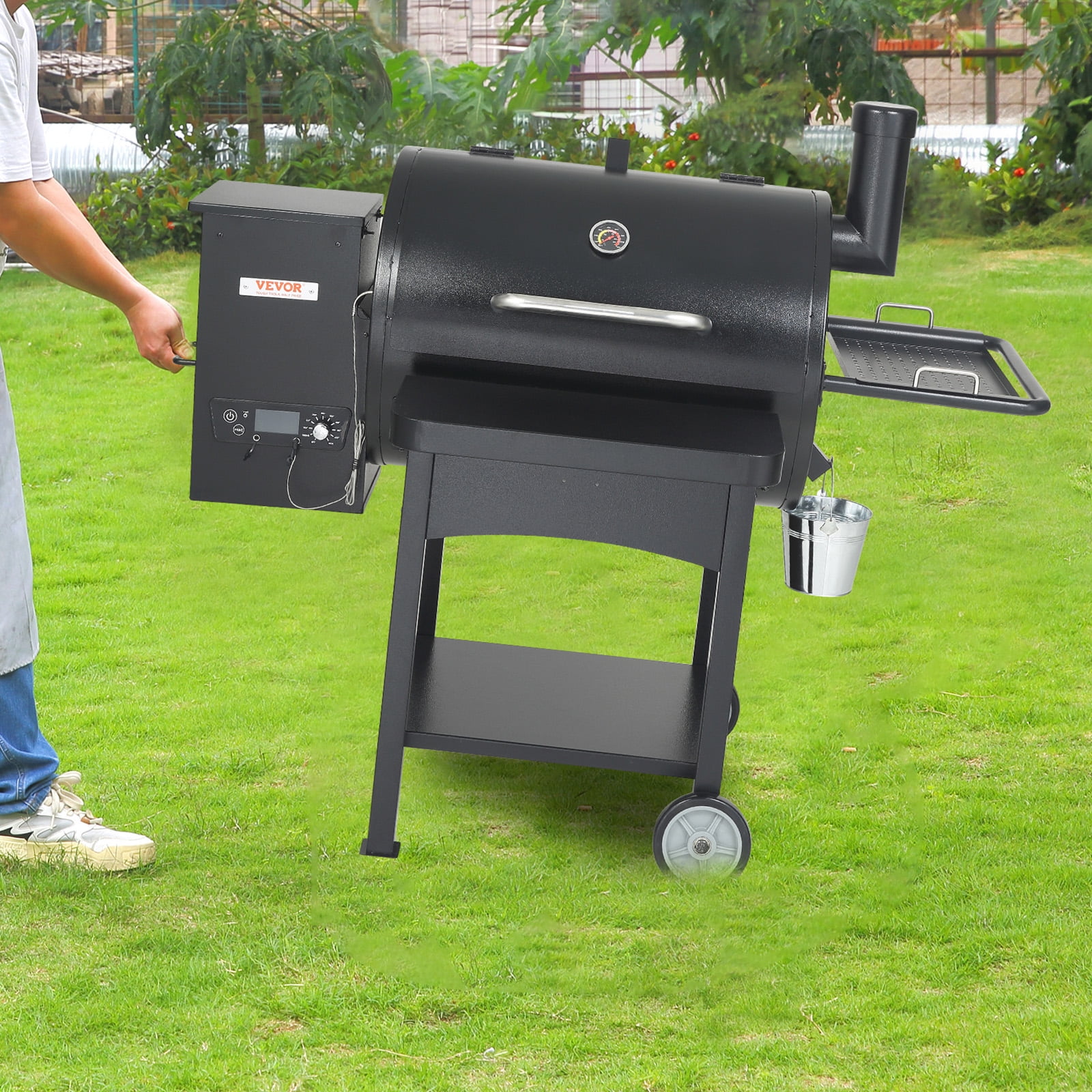 BENTISM 53" Heavy Duty Charcoal Grill BBQ Portable Grill with Cart