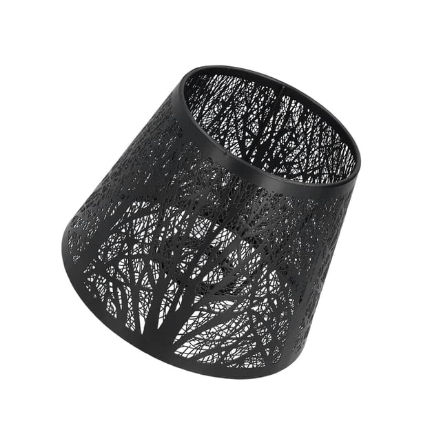 Maoww Lamp Shade Tree Shadow for E27 Bulb Lampshade Shell Cover for Table Lamp Black