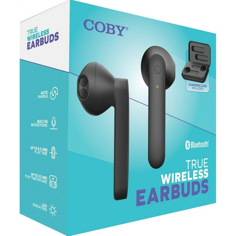 Coby True Wireless Earbuds with Charging Case