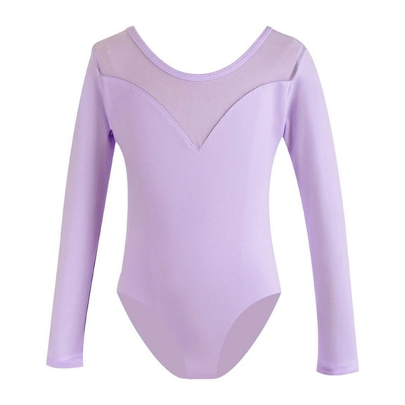 Kiijoy Girls Long Sleeve Ballet Dance Leotard Ballerina Gymnastics Dancewear, Sizes 1-15