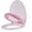 Pink 19in, variant on Senfot 17 Inch Elongated PP Family Toilet Seat with Kid Seat- American Standard 2 in 1 Adult Child Potty Training Toilet Lid- White